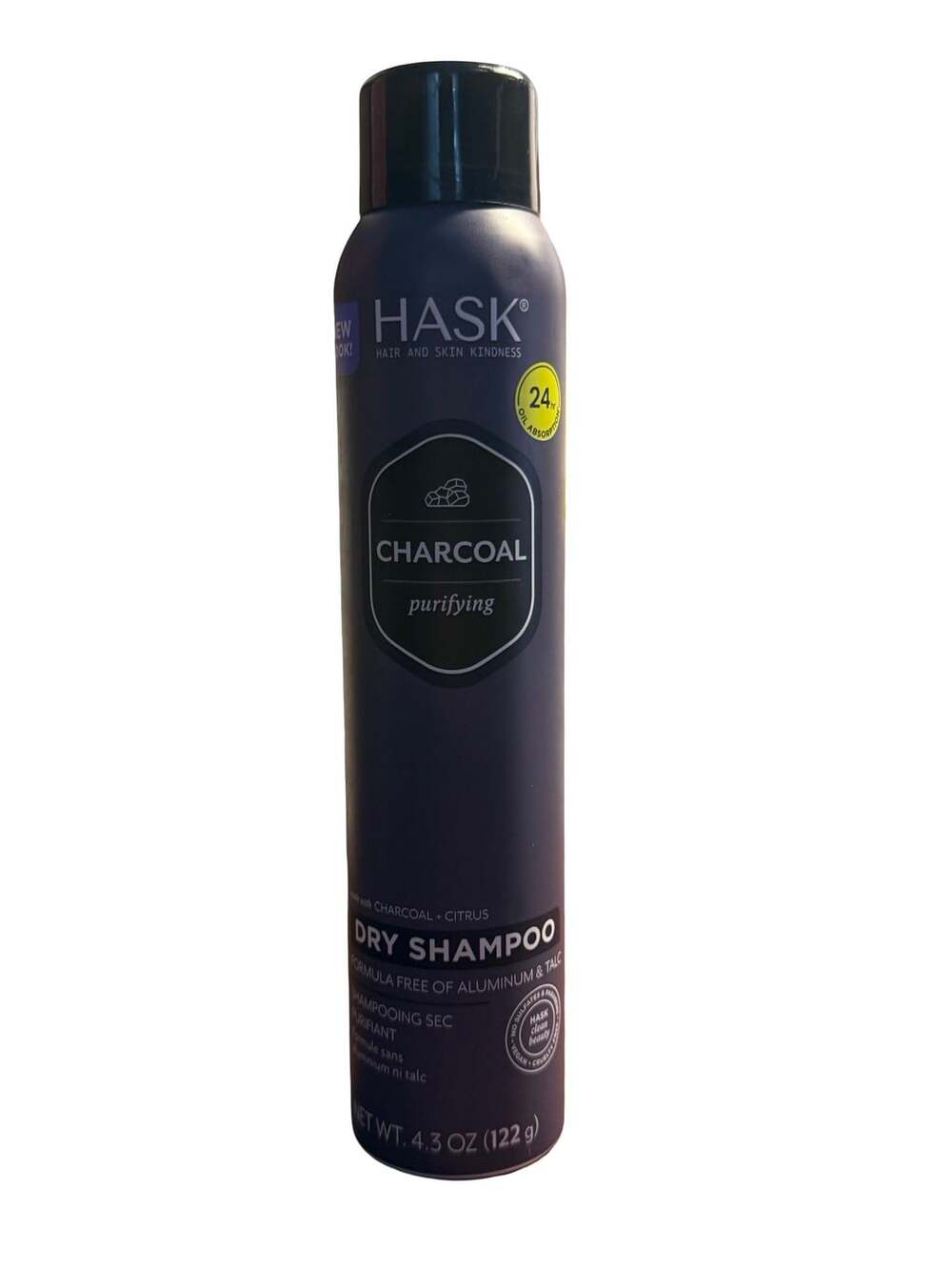 Hask Charcoal & Citrus Purifying Dry Shampoo, Clean Beauty, Aluminum & Talc Free